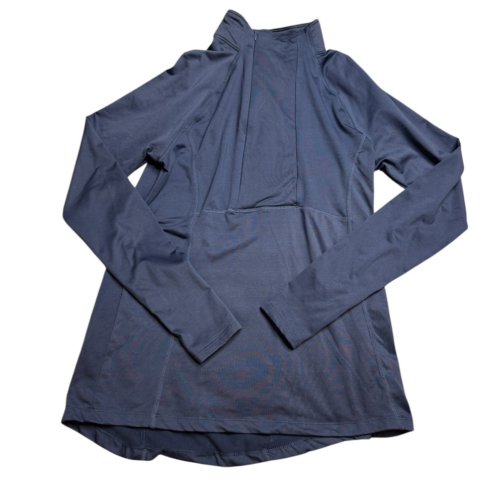 πβ¨HINDβ Womenβs Blue Zip Pullover Top Size Mβ¨π
